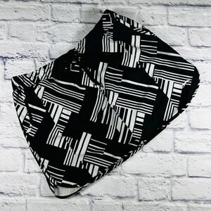 Slazenger Golf Skort Womens Large Black White Geometric Athletic Tennis Skirt